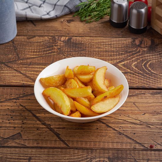 Картофель по-деревенски с кетчупом