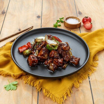 Судак в кляре в соусе «ХэйДжоу»