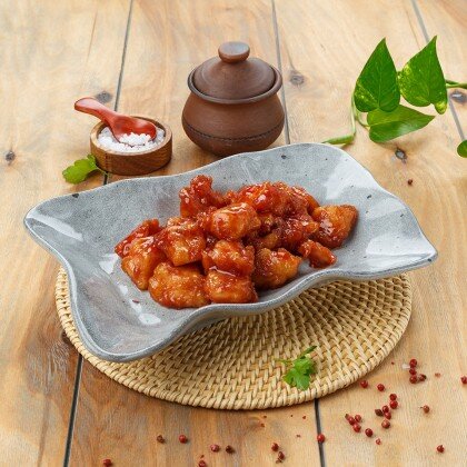 Судак в кляре в кисло-сладком соусе