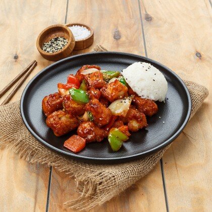 Судак в кляре в остром соусе