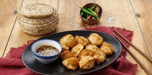 Пельмени жареные