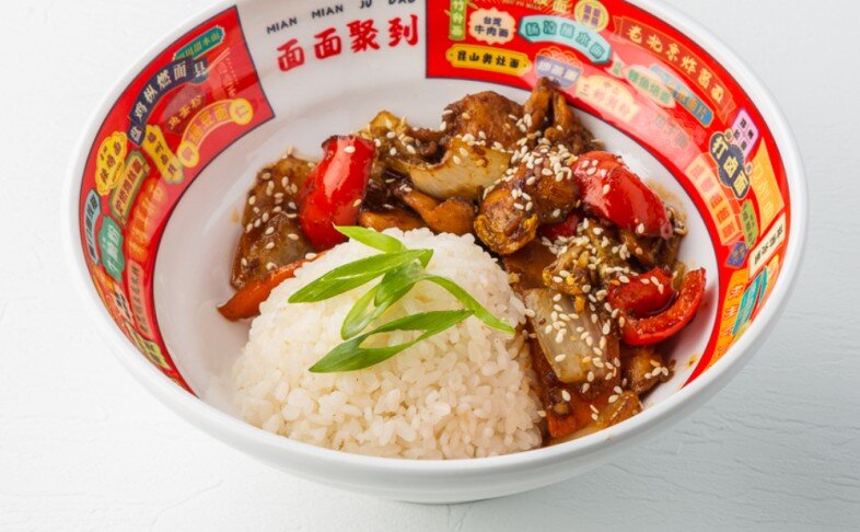 Чеюк поккымпаб с курицей и  овощами