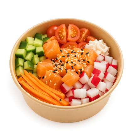 Поке с лососем