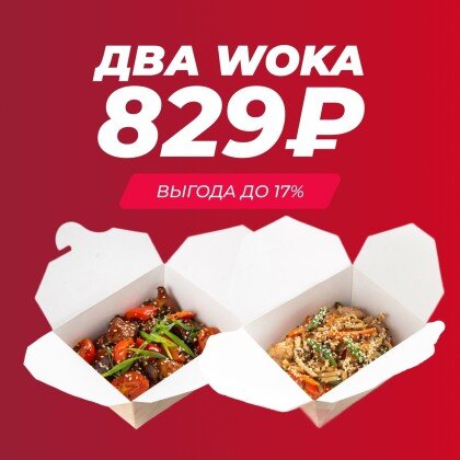 Акция Два WOKA на выбор