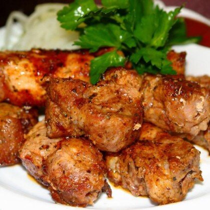 Шашлык из свиной мякоти