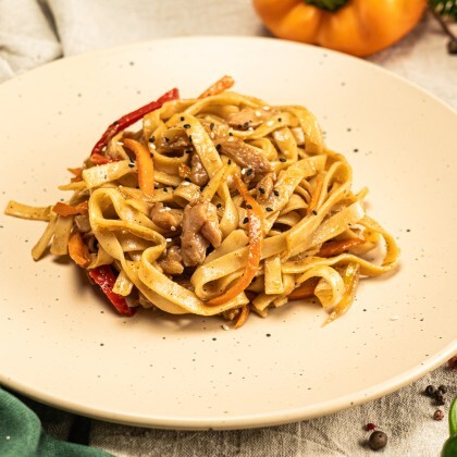 Удон с курицей