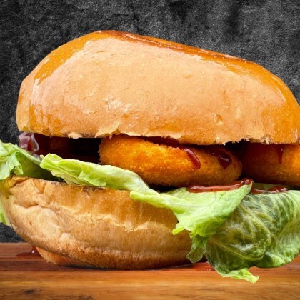 Бургер с наггетсами