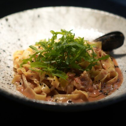 Казаречче с морепродуктами