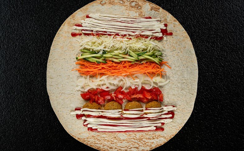 Шаурма с фалафелем