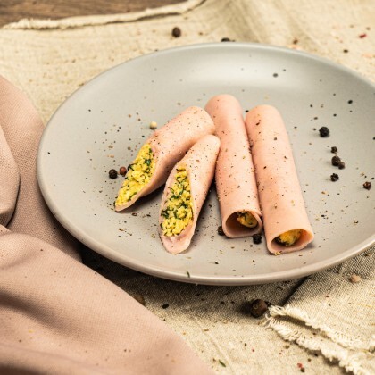 Рулетики из ветчины