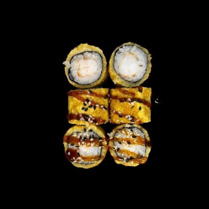 Жареные маки с креветкой