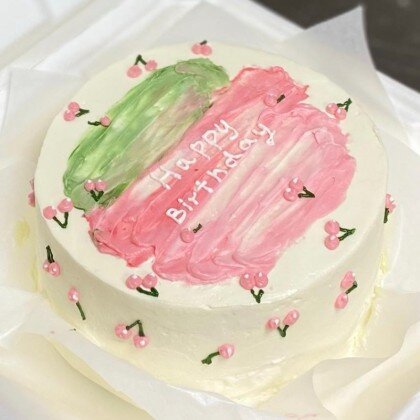 Happy birthday(c цветочками)