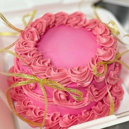 Бенто в стиле ламбет розовый