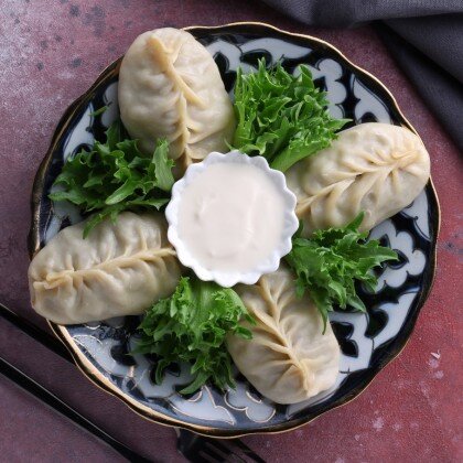 Манты с говядиной 4 шт.