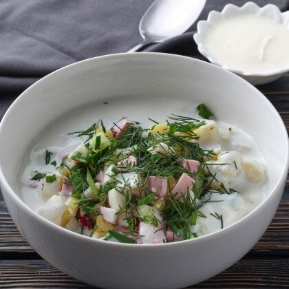 Окрошка на кефире