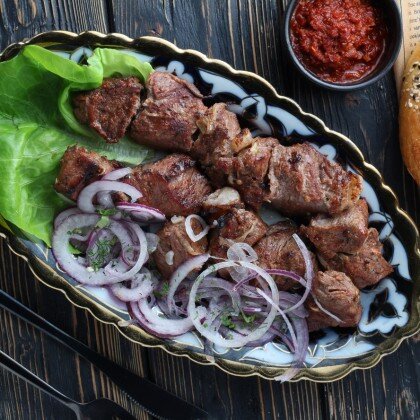 Шашлык из свежей баранины