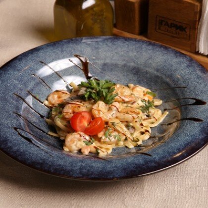 Паста с креветками
