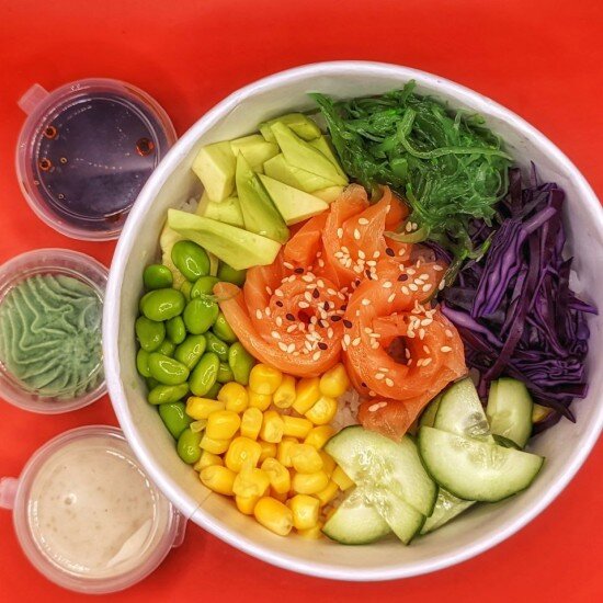 Поке с лососем