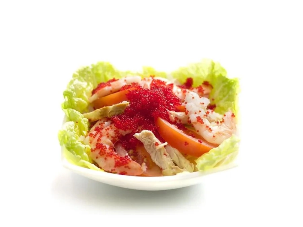 Салат Нежная Кокетка с Креветкой