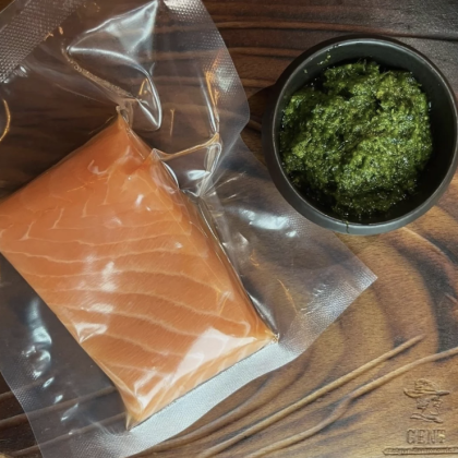 Стейк из лосося BBQ