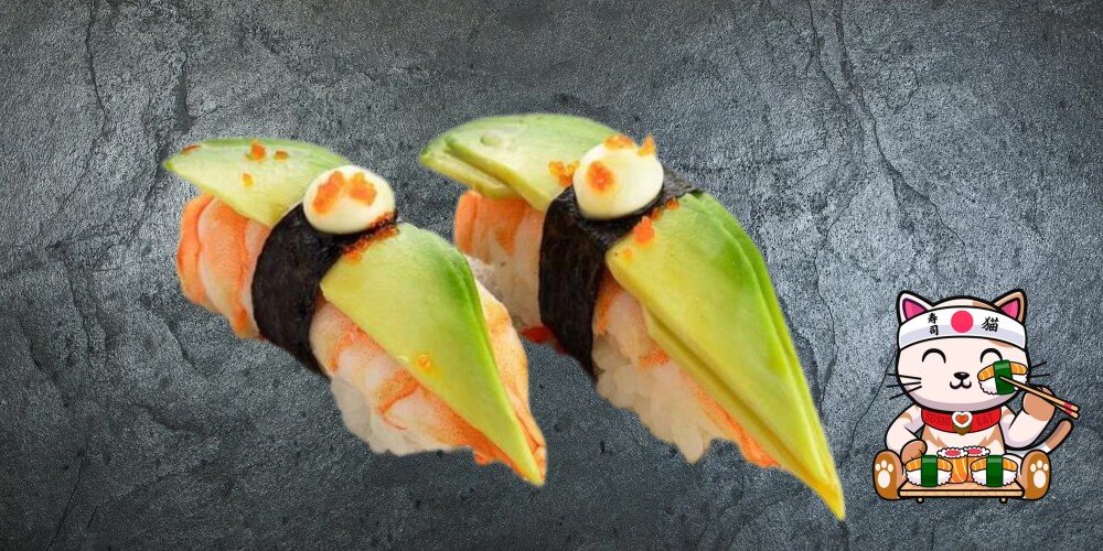 Суши с креветкой и авокадо (1 шт)