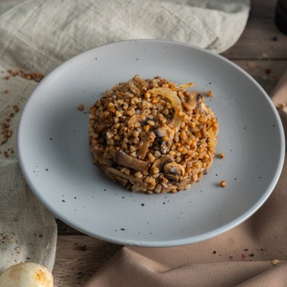 Гречка с грибами