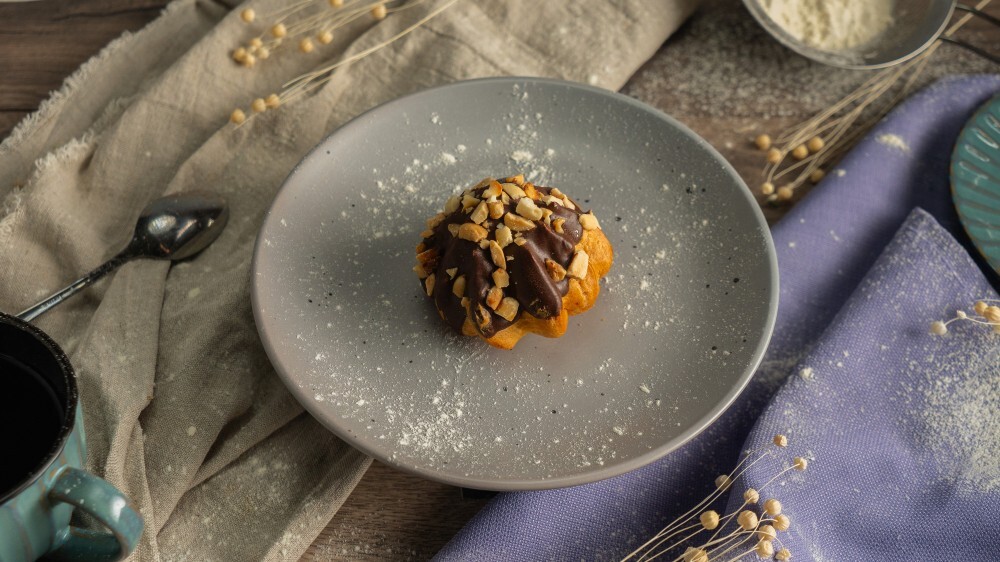 Пирожное Шу с кремом