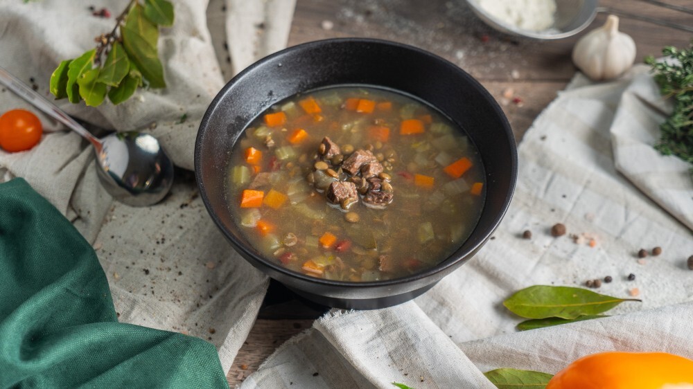 Хамин ( с чечевицей и говядиной)