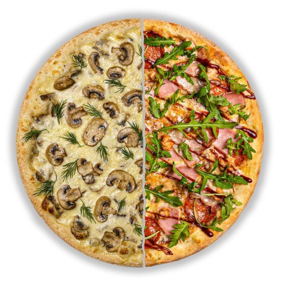 Пицца половинки