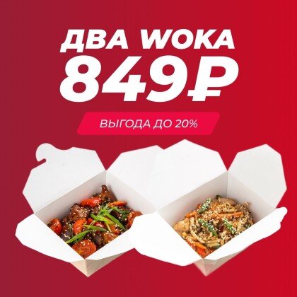 Акция Два WOKA на выбор