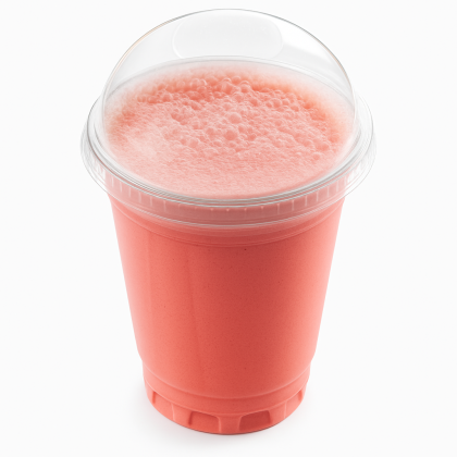 Клубничный молочный коктейль