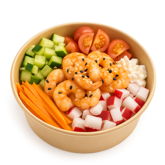 Поке с креветками