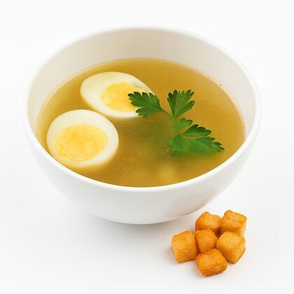 Суп Куриный бульон с гренками