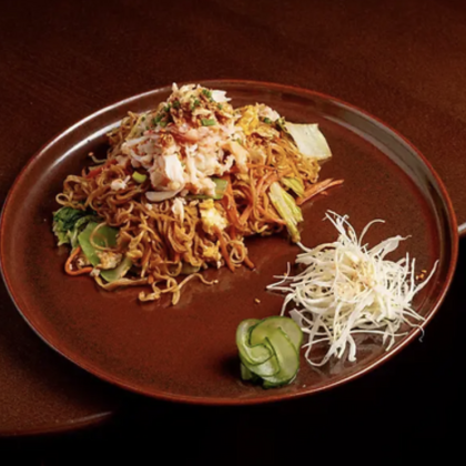 Лапша с крабом