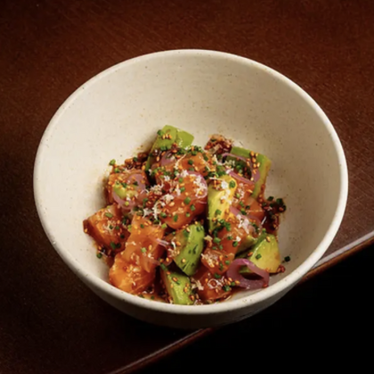 Севиче из лосося и авокадо