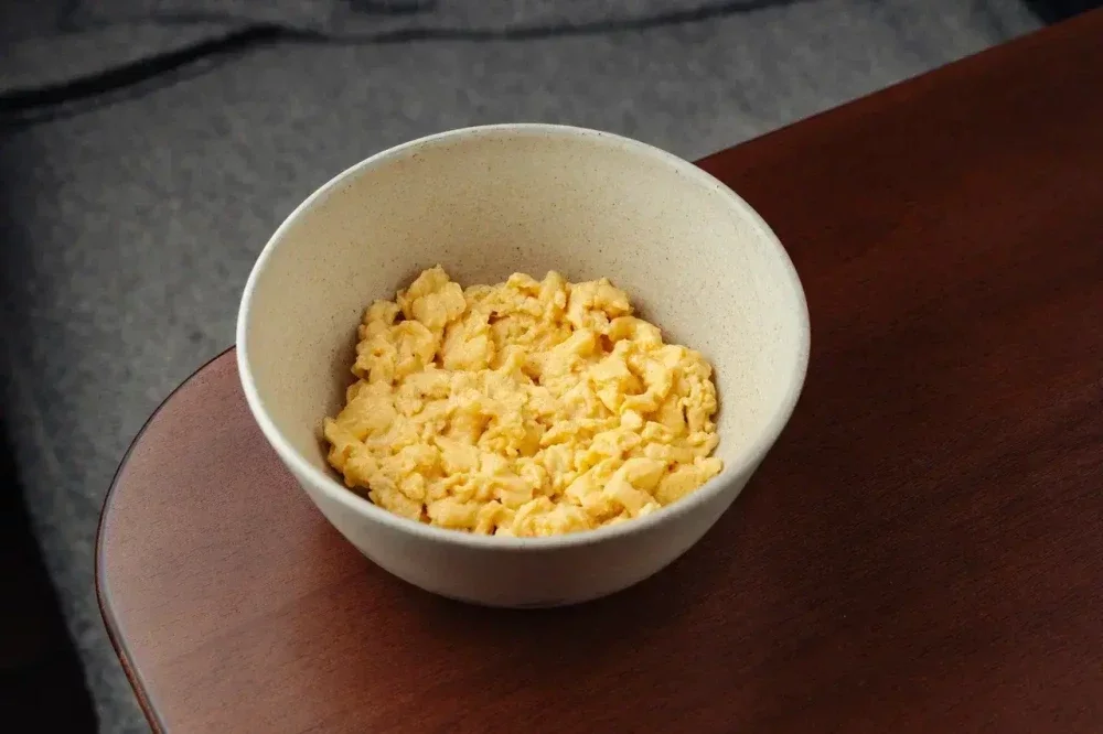 Скрембл из трёх яиц