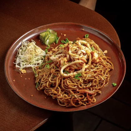 Лапша с морепродуктами