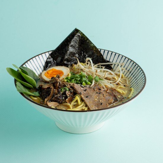 Рамен сырный с говядиной