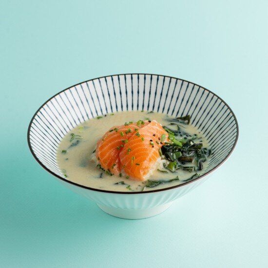 Сливочный мисо с лососем