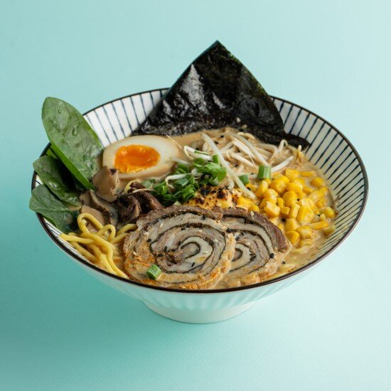 Рамен сырный со свининой