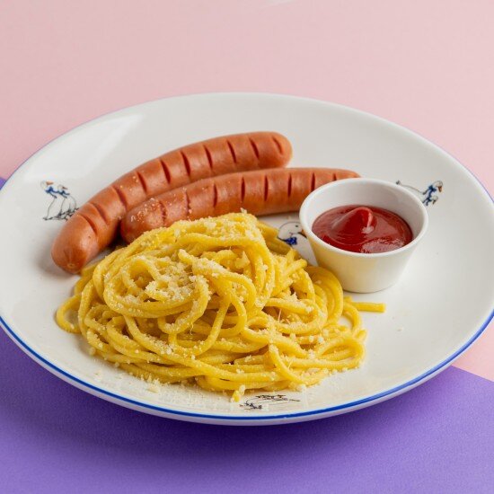 Спагетти с сосисками