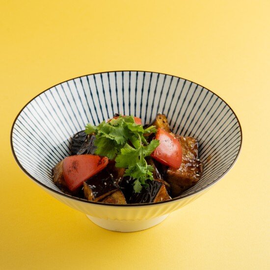 Хрустящие баклажаны с томатами