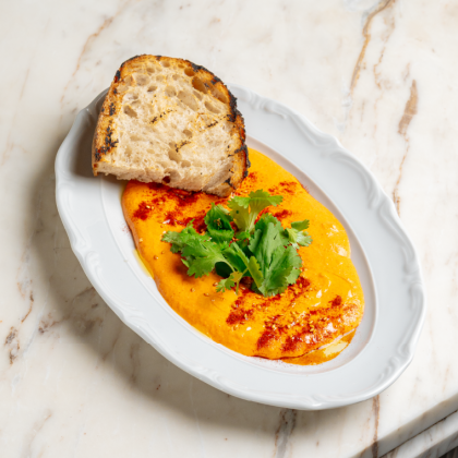 Дип из запечённого сладкого перца с тартином