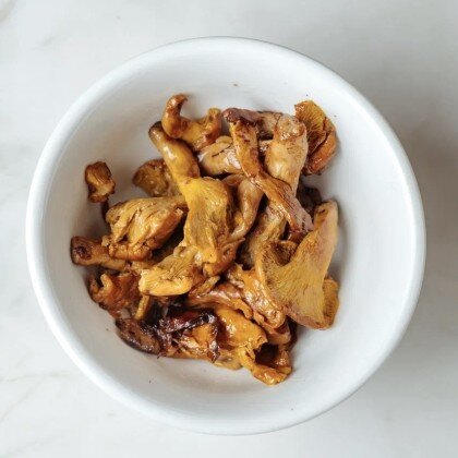 Лисички жареные