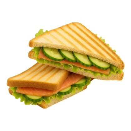 Сэндвич Клаб с копченым лососем