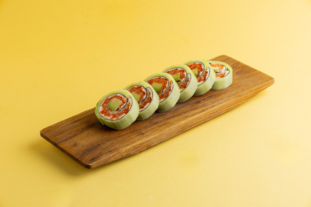 Грин ролл с лососем