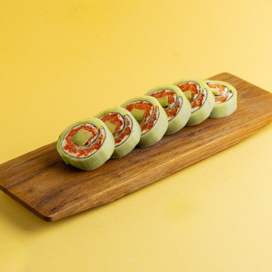 Грин ролл с лососем