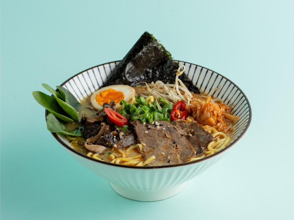 Рамен мисо кимчи с говядиной