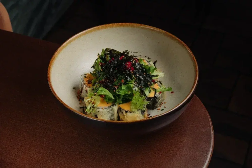 Темпура ролл с лососем