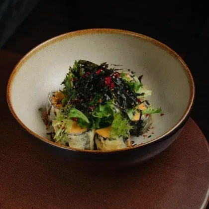 Темпура ролл с лососем